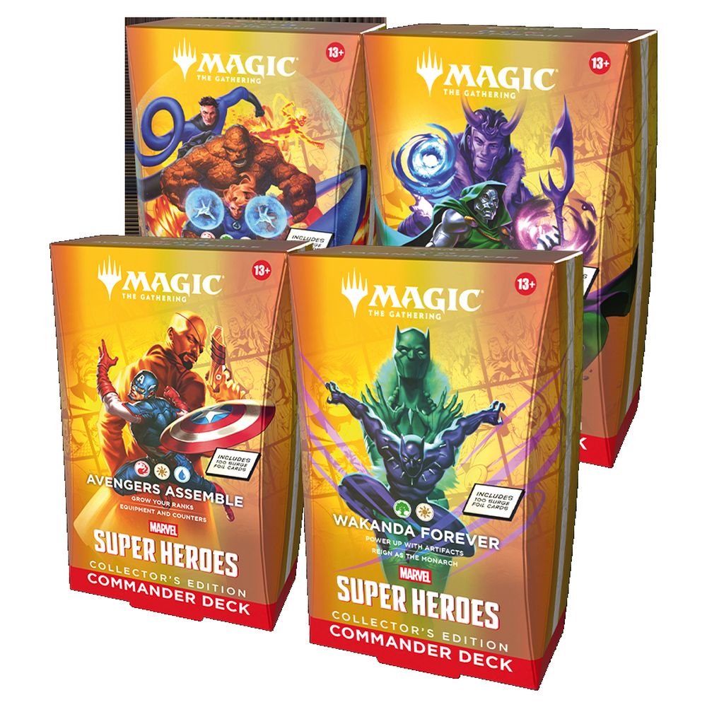 Magic Marvel Super Heroes - Collector Commander Deck Display