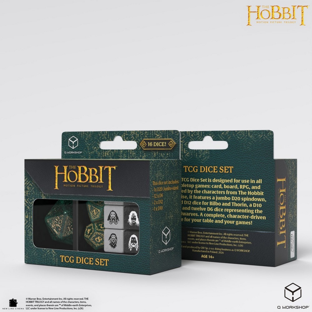 Q Workshop - The Hobbit TCG Dice Set - Verdant Grove