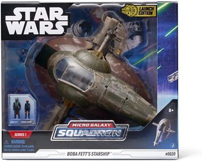 Star Wars Wave 1 Boba Fett's Ship Deluxe Vehicle with Figure