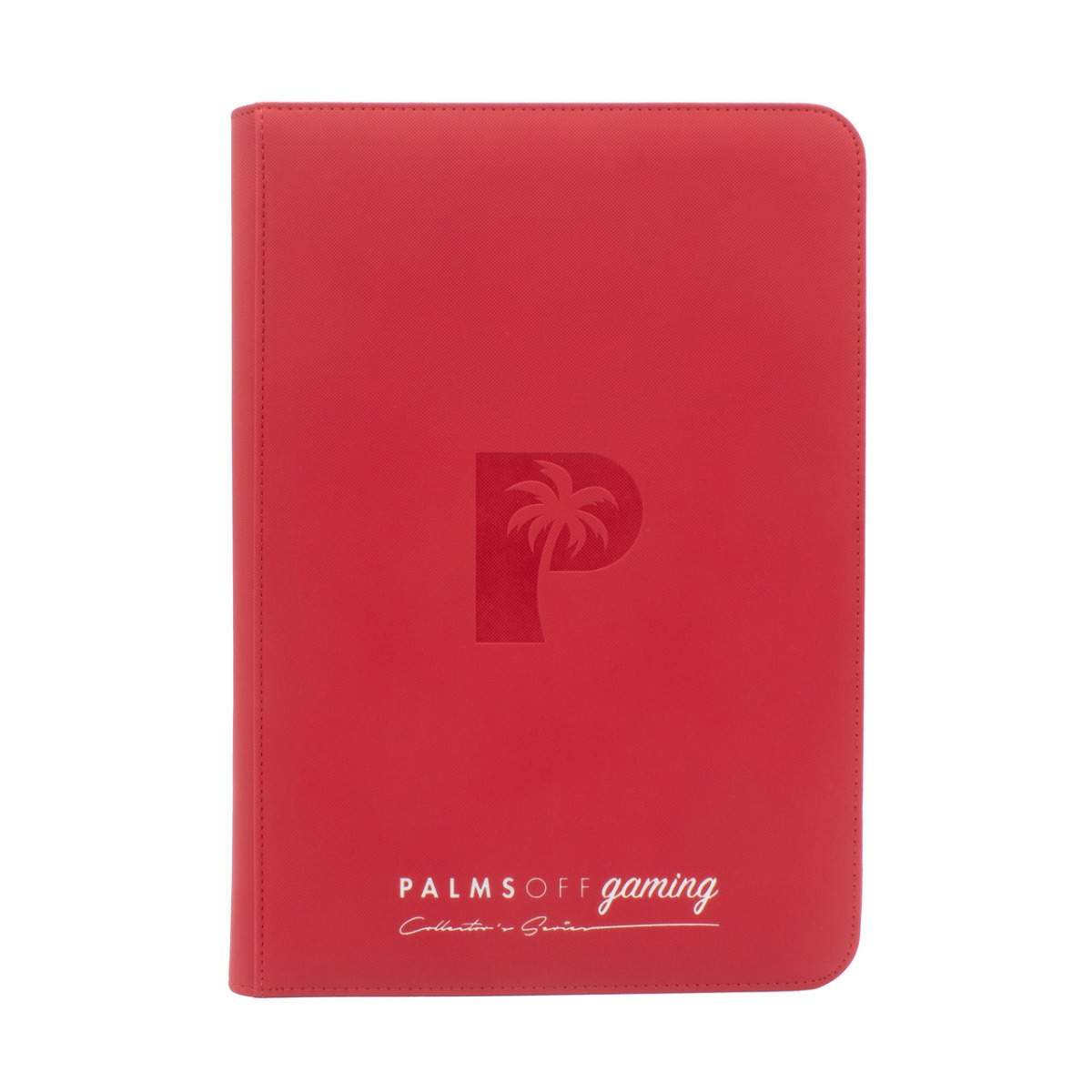 Collector's Series Top Loader Zip Binder - 9 Pocket - Red - Palms Off Gaming