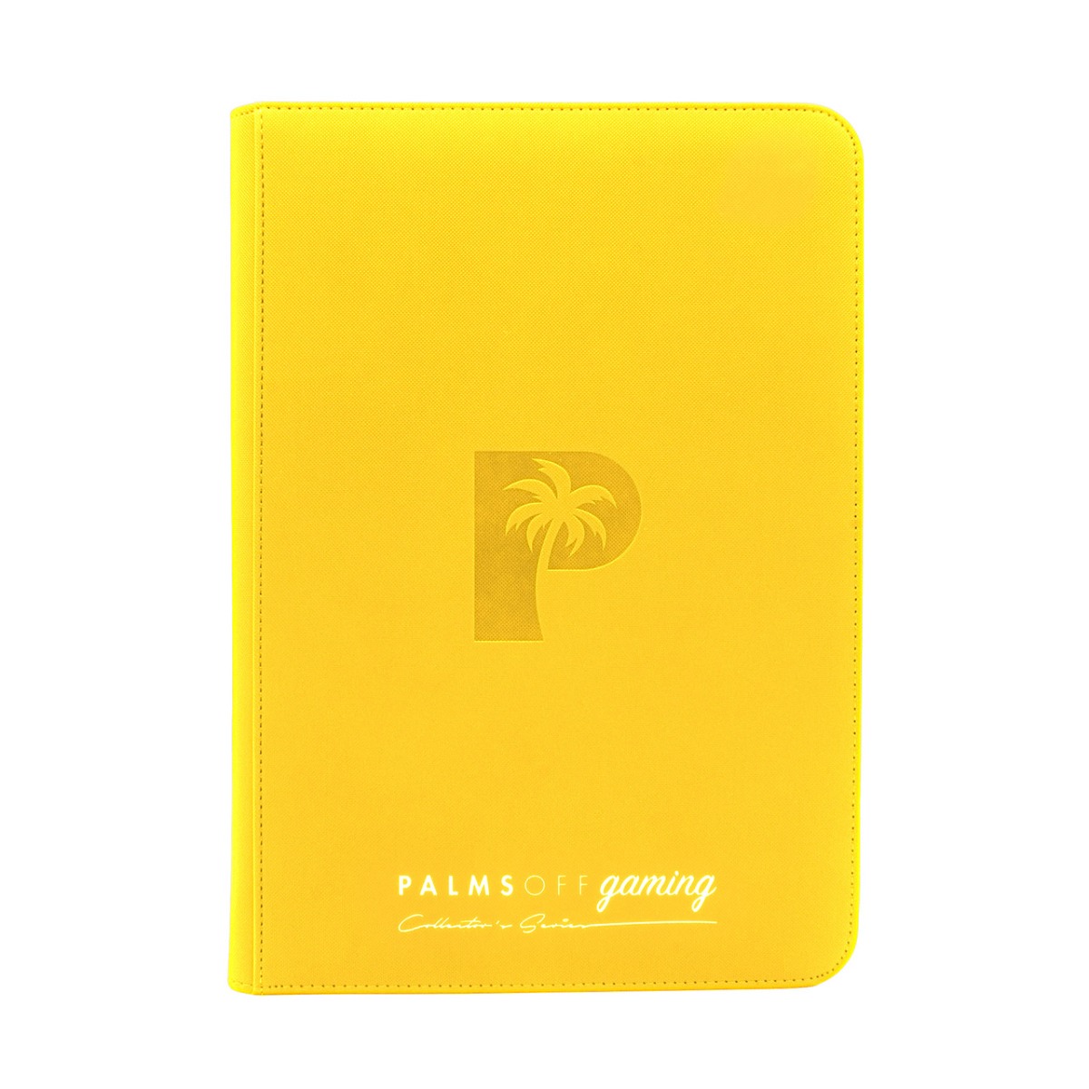 Collector's Series Top Loader Zip Binder - 9 Pocket - Yellow - Palms Off Gaming
