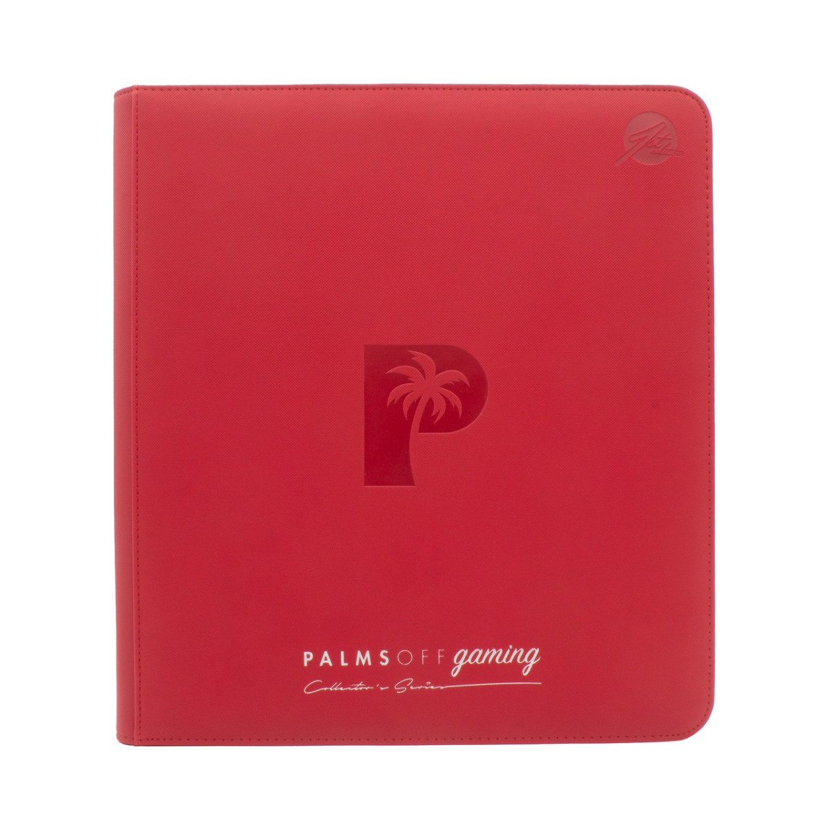 Collector's Series 12 Pocket Zip Trading Card Binder - Red - Palms Off Gaming