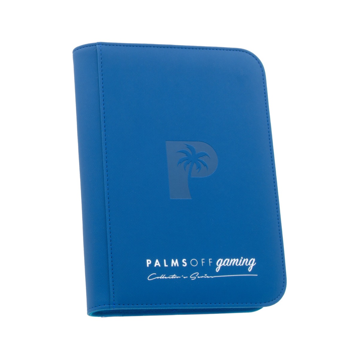 Collector's Series 4 Pocket Zip Trading Card Binder - Blue - Palms Off Gaming