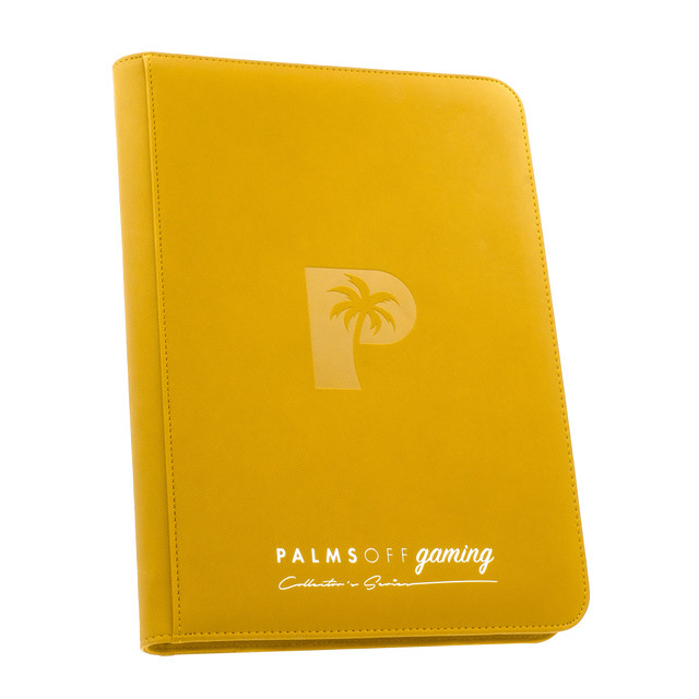 Collector's Series 9 Pocket Zip Binder - Yellow - Palms Off Gaming