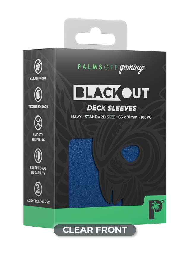 Blackout Deck Sleeves - Standard Size - Navy