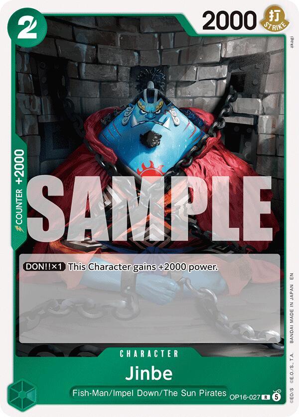The Time of Battle - OP16-027 - Jinbe (027) - R - Foil