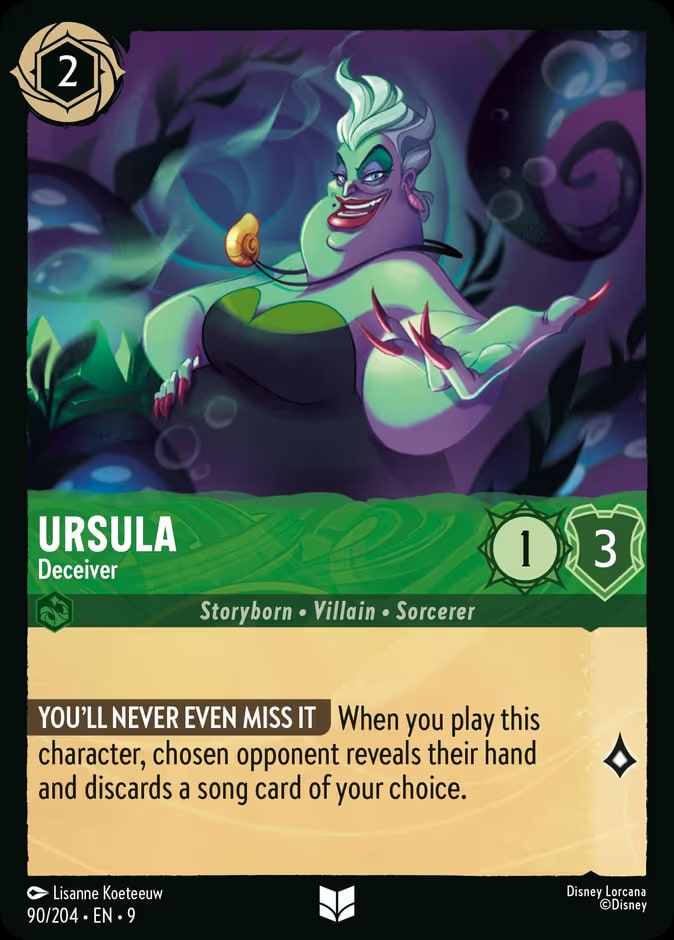 Fabled - 90 - Ursula - Deceiver - Uncommon - Foil