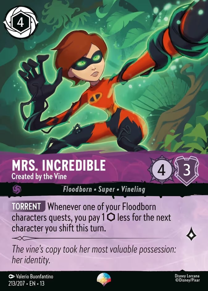 Attack of the Vine! - 213 - Mrs. Incredible - Created by the Vine - Epic - Foil