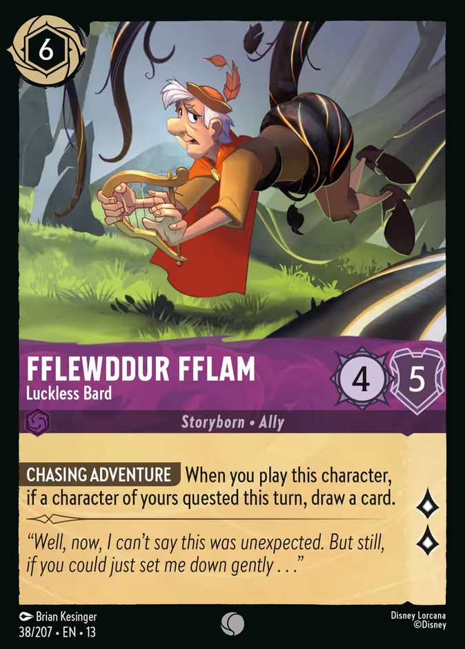Attack of the Vine! - 38 - Fflewddur Fflam - Luckless Bard - Common