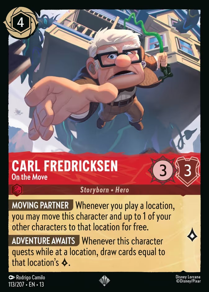 Attack of the Vine! - 113 - Carl Fredricksen - On the Move - Super Rare