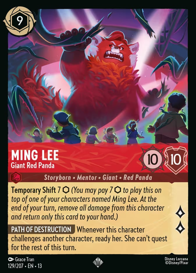 Attack of the Vine! - 129 - Ming Lee - Giant Red Panda - Super Rare
