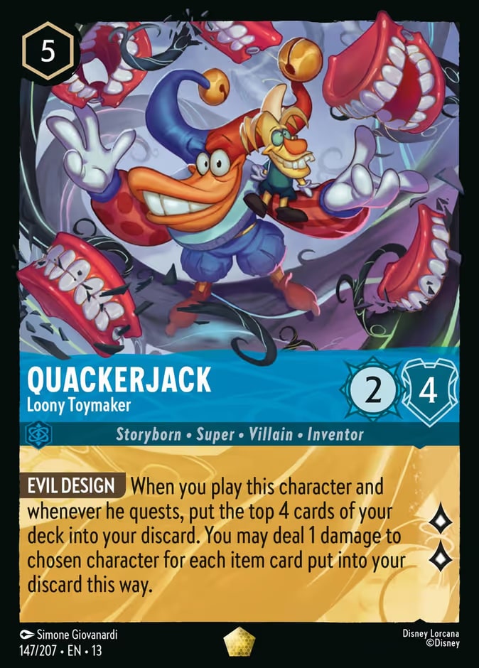 Attack of the Vine! - 147 - Quackerjack - Loony Toymaker - Legendary - Foil