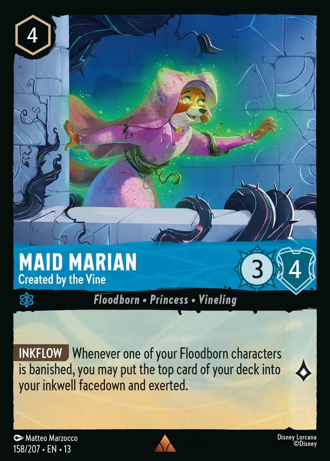 Attack of the Vine! - 158 - Maid Marian - Created by the Vine - Rare