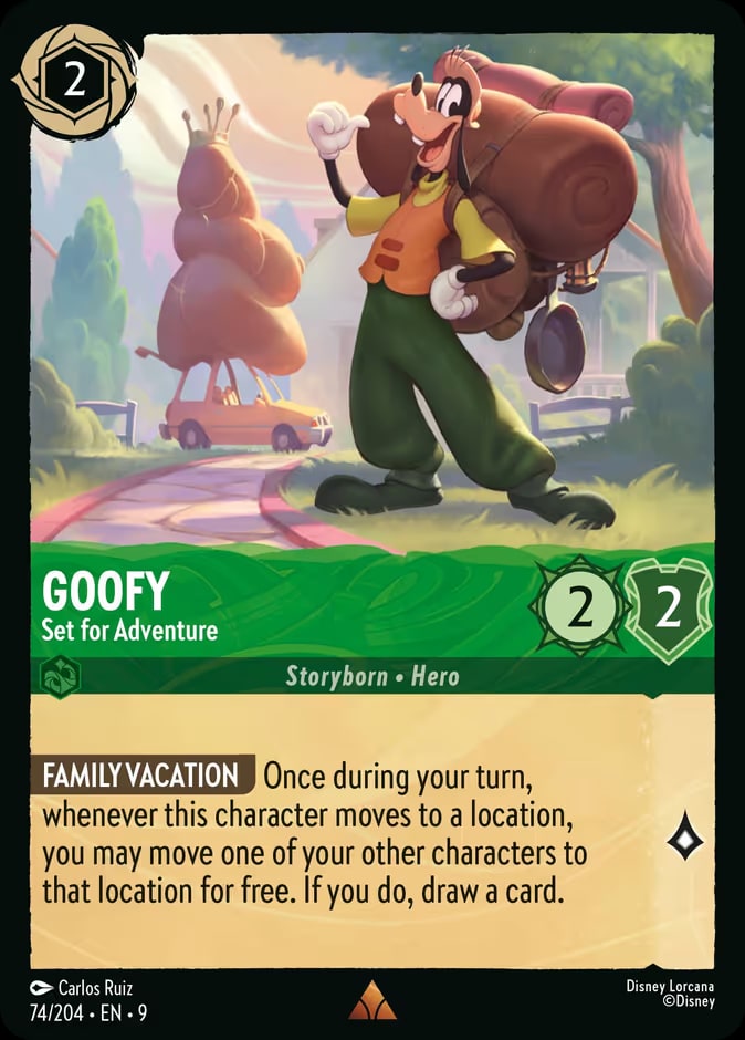 Fabled - 74 - Goofy - Set for Adventure - Rare
