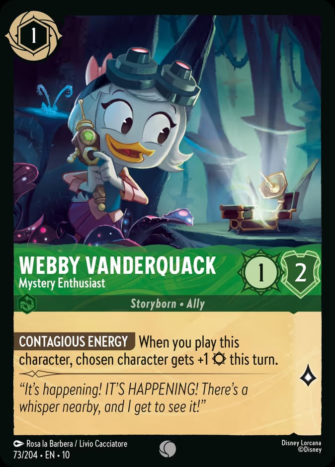 Whispers in the Well - 73 - Webby Vanderquack - Mystery Enthusiast - Common - Foil