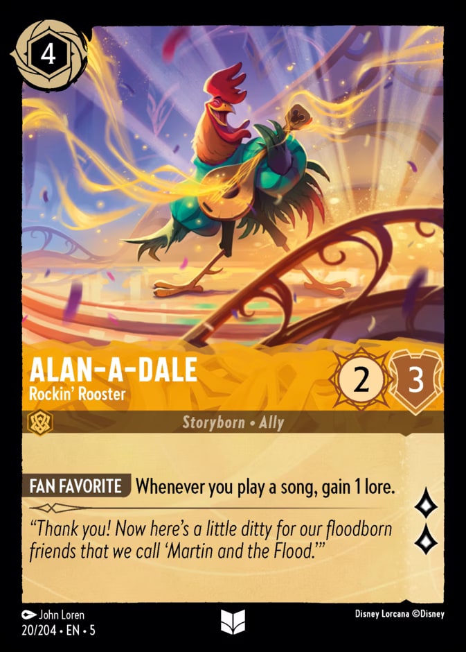 Shimmering Skies - 20 - Alan-a-Dale - Rockin' Rooster - Uncommon - Foil