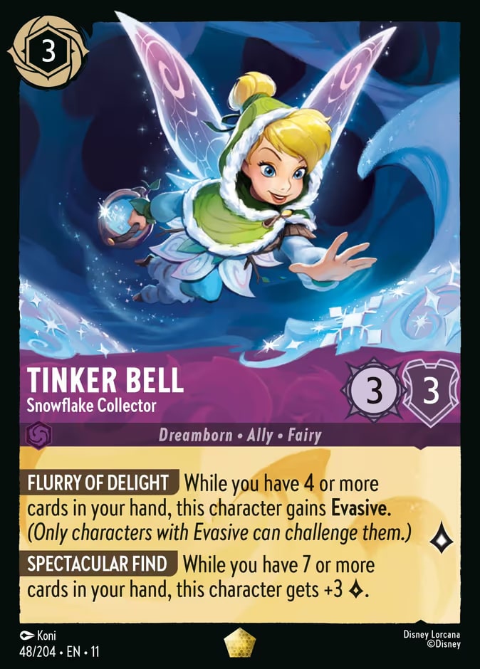 Winterspell - 48 - Tinker Bell - Snowflake Collector - Legendary