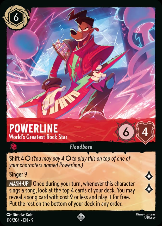 Fabled - 110 - Powerline - World's Greatest Rock Star - Super Rare