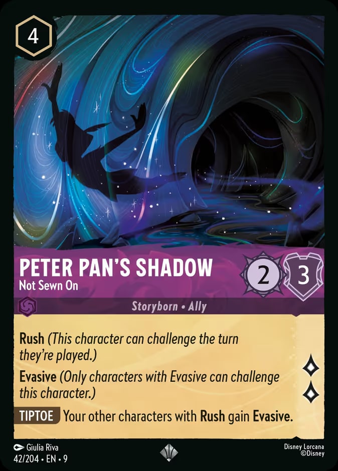 Fabled - 42 - Peter Pan's Shadow - Not Sewn On - Super Rare