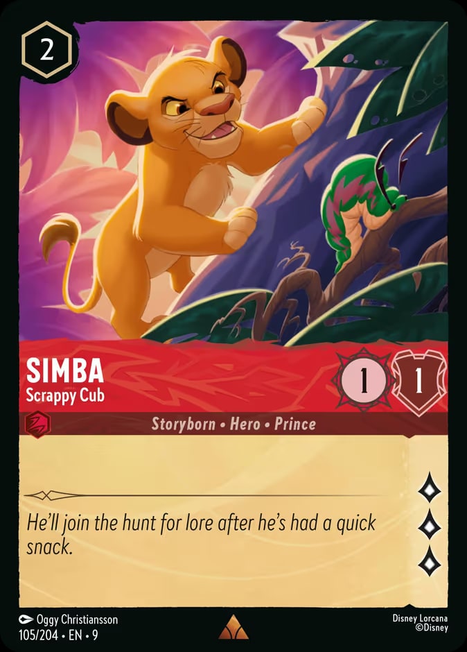 Fabled - 105 - Simba - Scrappy Cub - Rare