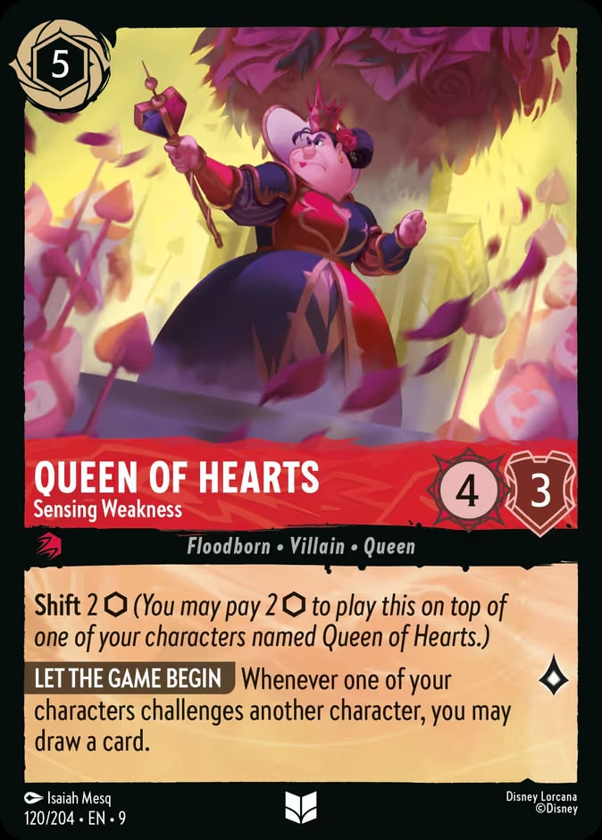 Fabled - 120 - Queen of Hearts - Sensing Weakness - Uncommon