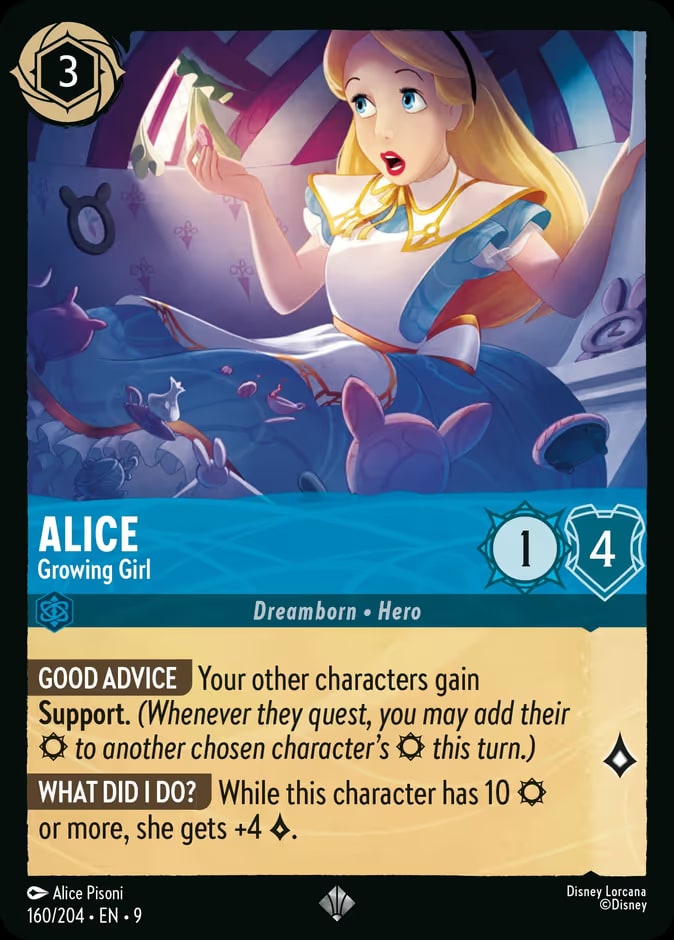 Fabled - 160 - Alice - Growing Girl - Super Rare - Foil
