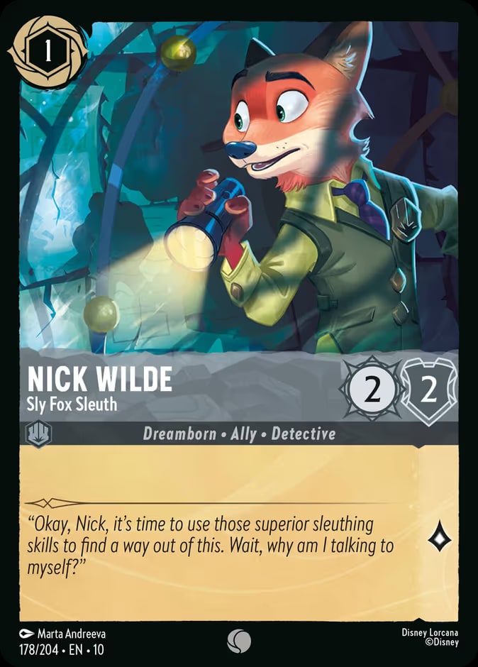 Whispers in the Well - 178 - Nick Wilde - Sly Fox Sleuth - Common - Foil
