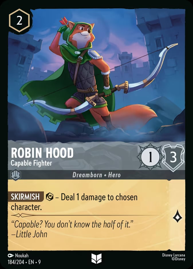 Fabled - 184 - Robin Hood - Capable Fighter - Uncommon - Foil