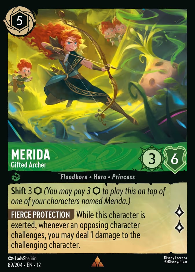Wilds Unknown - 89 - Merida - Gifted Archer - Rare - Foil