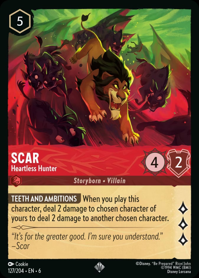 Azurite Sea - 127 - Scar - Heartless Hunter - Super Rare