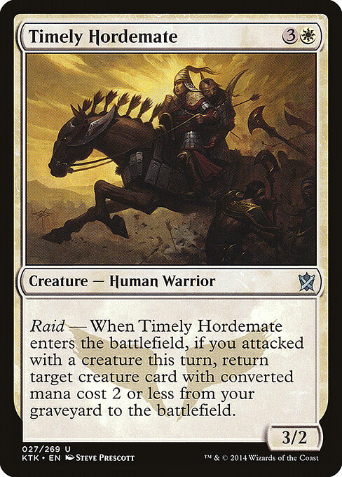 Khans of Tarkir - 27 - Timely Hordemate - Uncommon