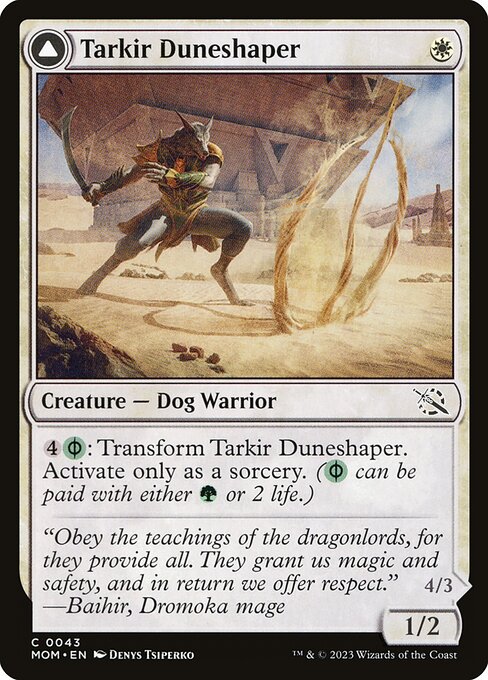 March of the Machine - 43 - Tarkir Duneshaper // Burnished Dunestomper - Common