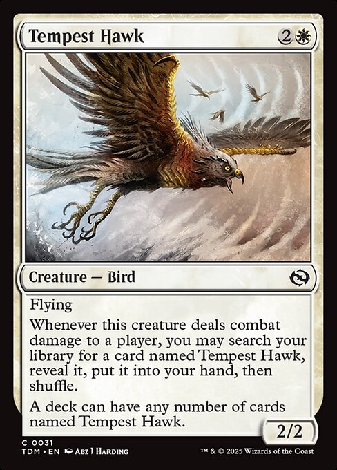 Tarkir: Dragonstorm - 31 - Tempest Hawk - Common