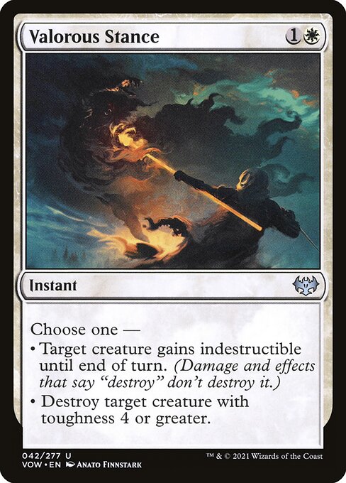 Innistrad: Crimson Vow - 42 - Valorous Stance - Uncommon