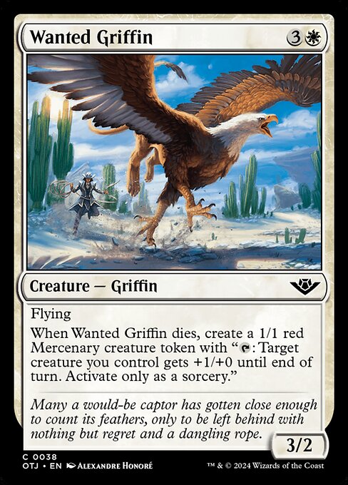 Outlaws of Thunder Junction - 38 - Wanted Griffin - Common