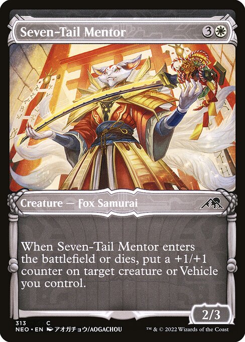 Kamigawa: Neon Dynasty - 313 - Seven-Tail Mentor - Common