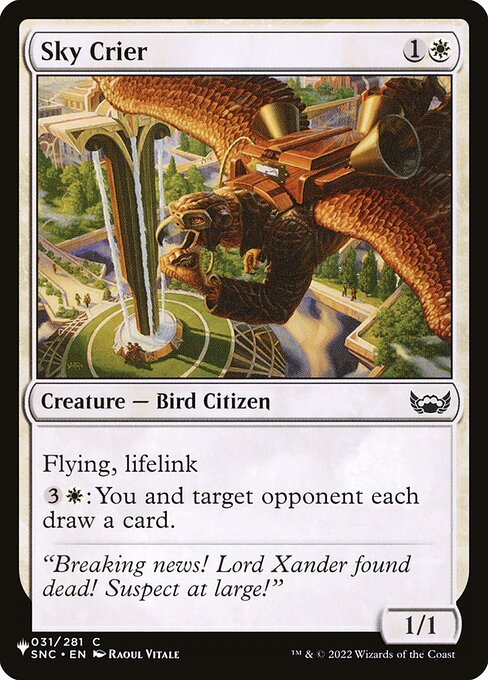 The List - SNC-31 - Sky Crier - Common