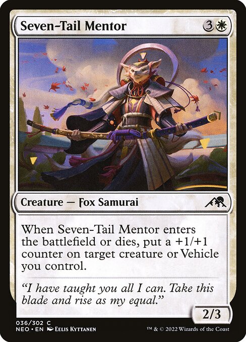 Kamigawa: Neon Dynasty - 36 - Seven-Tail Mentor - Common