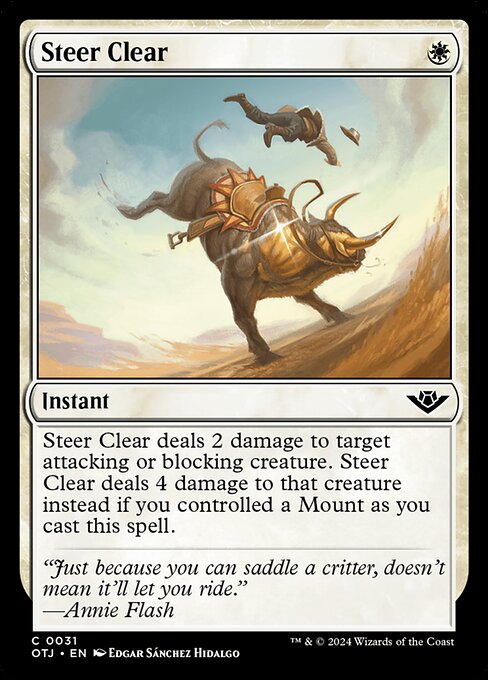 Outlaws of Thunder Junction - 31 - Steer Clear - Common