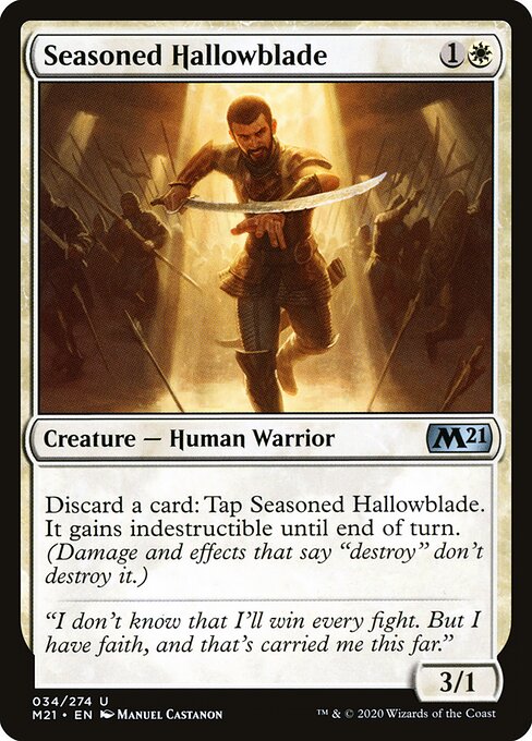 Core Set 2021 - 34 - Seasoned Hallowblade - Uncommon