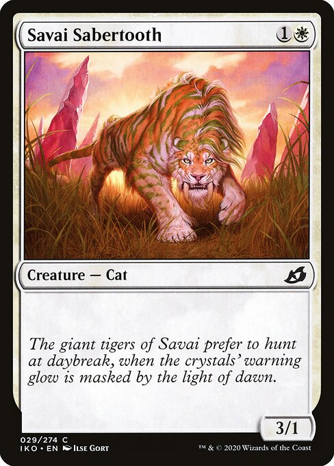Ikoria: Lair of Behemoths - 29 - Savai Sabertooth - Common