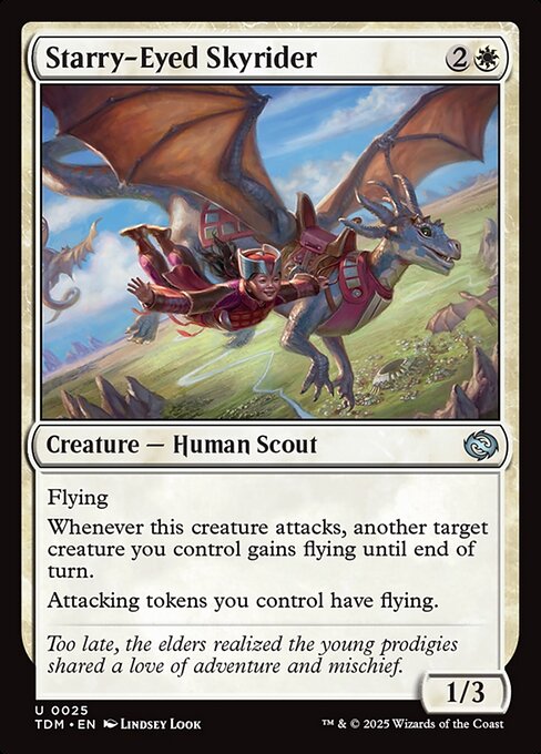 Tarkir: Dragonstorm - 25 - Starry-Eyed Skyrider - Uncommon