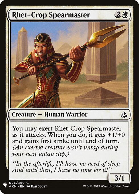 The List - AKH-26 - Rhet-Crop Spearmaster - Common