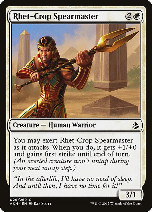 Amonkhet - 26 - Rhet-Crop Spearmaster - Common