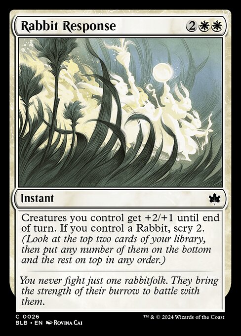 Bloomburrow - 26 - Rabbit Response - Common
