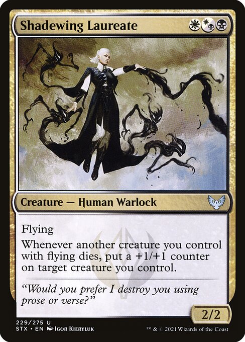 Strixhaven: School of Mages - 229 - Shadewing Laureate - Uncommon