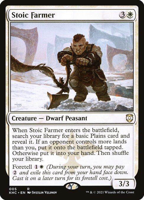 Kaldheim Commander - 5 - Stoic Farmer - Rare