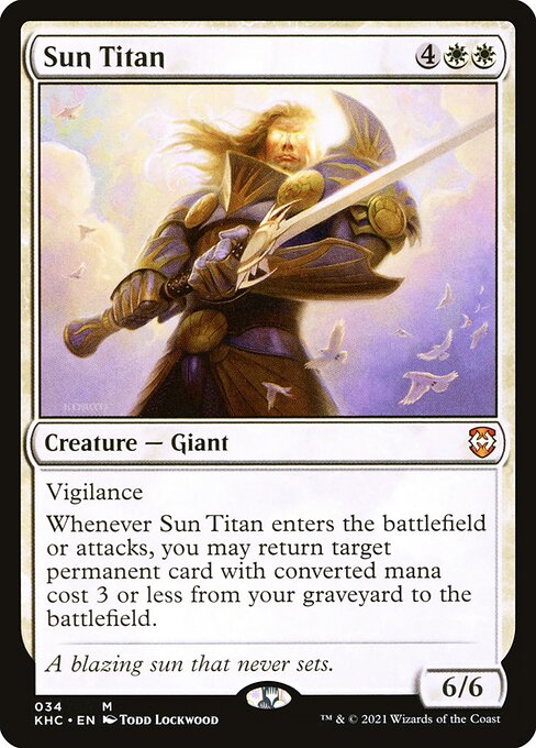 Kaldheim Commander - 34 - Sun Titan - Mythic