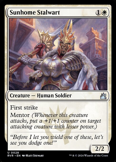 Ravnica Remastered - 28 - Sunhome Stalwart - Uncommon