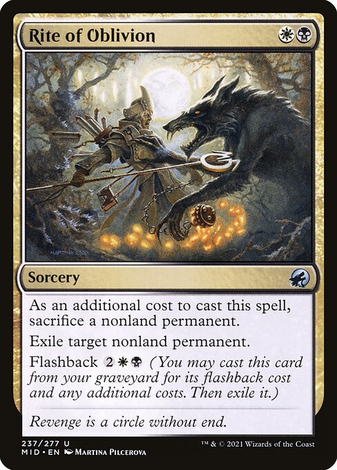 Innistrad: Midnight Hunt - 237 - Rite of Oblivion - Uncommon